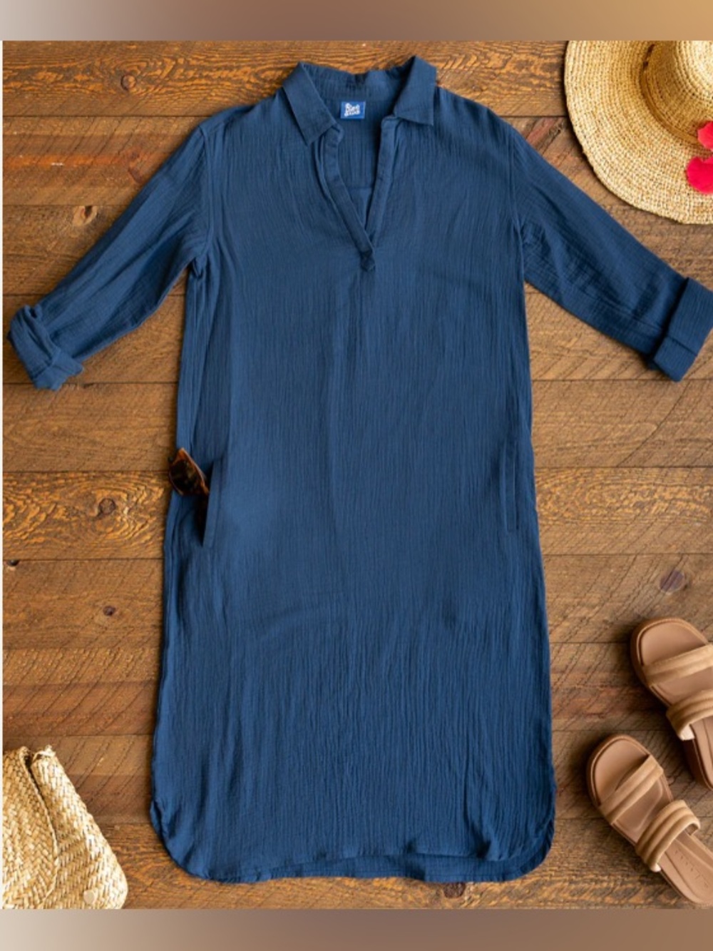 RipSkirt Travel Dress Long Nearly Navy